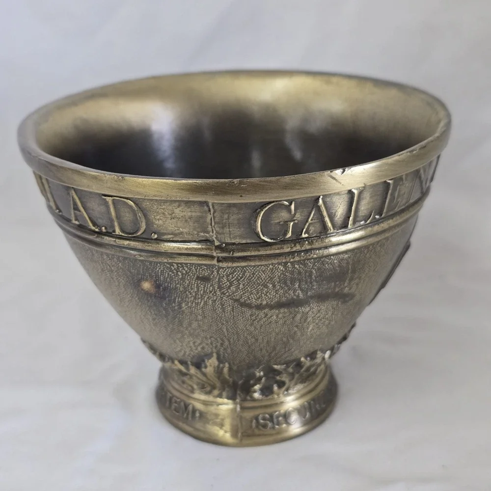 Coricidin Mortar Pestle Rx Drug‎ Store Display Medicine Brass Pharmaceutical